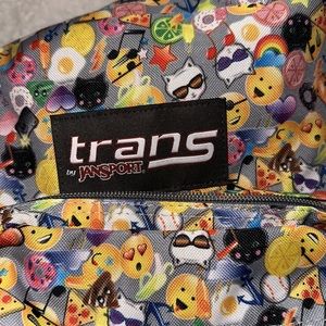 Trans JansSport emoji backpack